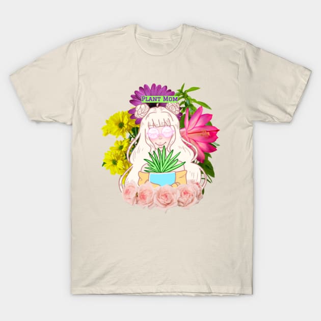 Plant Mom T-Shirt by InsomniacKatz